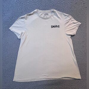 Officially Licensed The Smurfs Beige Shortsleeved T Shirt Mens Size Large
